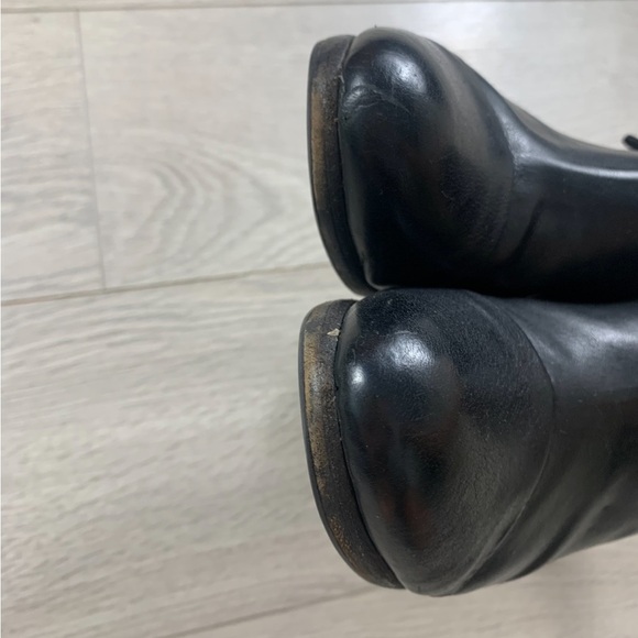 RAG & BONE Harrow Black Leather Ankle Boots - Picture 6 of 13